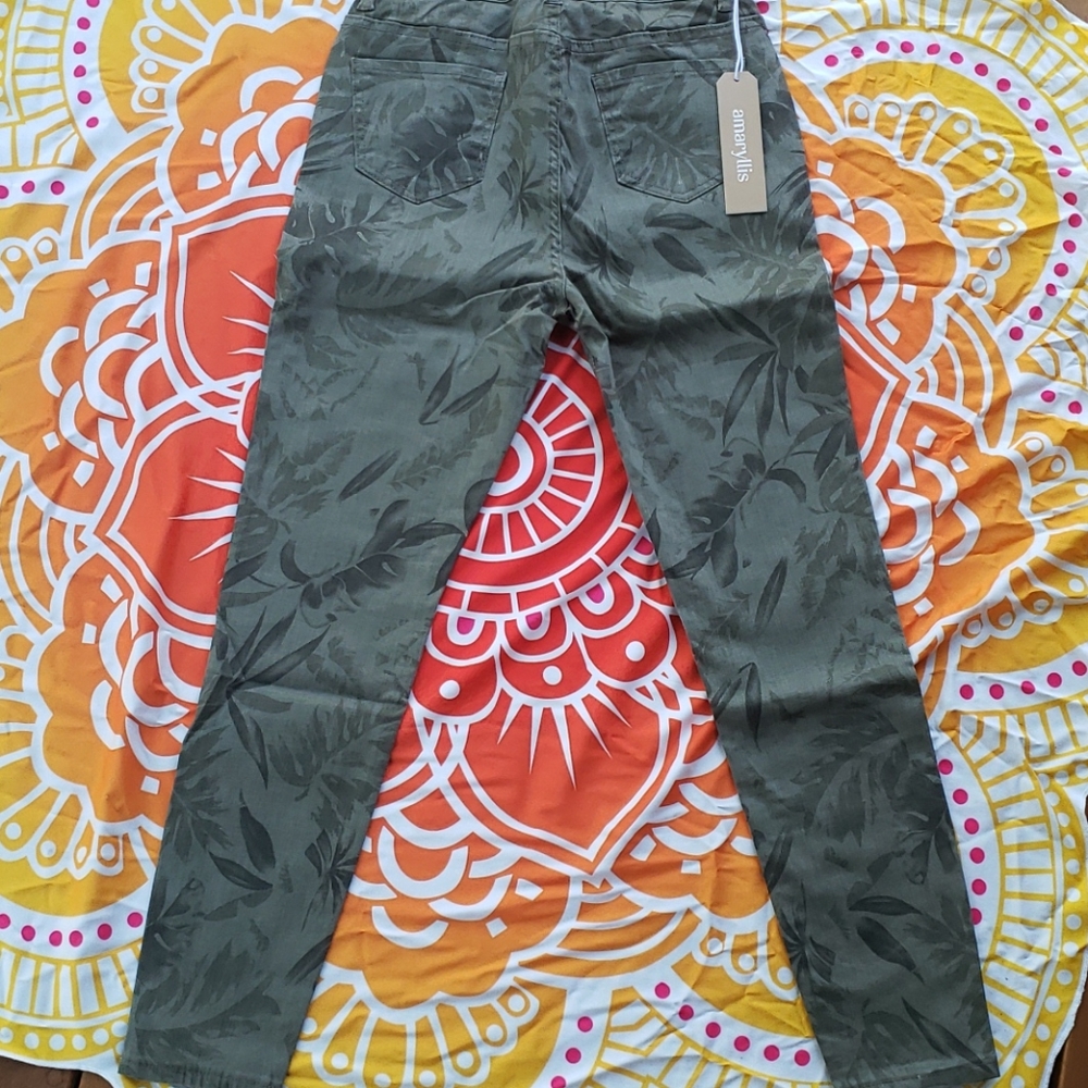 "Parker" palm leaf skinny jeans - Picture 11 of 13